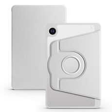 Per Samsung Galaxy Tab A9+ Custodia in pelle per tablet intelligente con rotazione a 360 gradi in acrilico (grigio siderale)