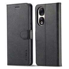 Per Honor 90 LC.IMEEKE Custodia per telefono in pelle con texture di vitello (nera)