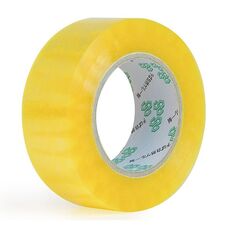 Nastro di bloccaggio Nastro sigillante per imballaggi Express, modello: 60 mm x 100 m (giallo trasparente)