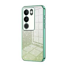 Per vivo S17 / S17 Pro / S17t / V29 Custodia per telefono elettrolitica con polvere glitterata sfumata (verde)