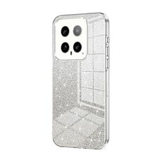 Per Xiaomi 14 Custodia per telefono elettrolitico in polvere glitter sfumata (trasparente)