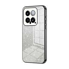 Per Xiaomi 14 Custodia per telefono elettrolitico in polvere glitter sfumata (nera)