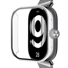 Per Redmi Watch 4 PC + custodia protettiva per orologio integrata in vetro temperato (trasparente)