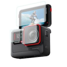 Per Insta360 Ace Sunnylife 3 in 1 Obiettivo schermo posteriore e anteriore Pellicola antideflagrante (2 set)
