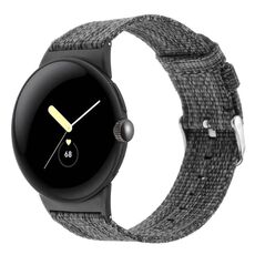 Per Google Pixel Watch 2 / Pixel Watch Cinturino in tela di nylon (grigio)