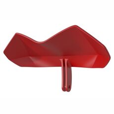 Porta cellulare per moto Protezione dal sole e dalla pioggia Ala deflettore estesa, Colore: rosso