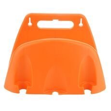 Accessori per l'irrigazione del giardino con supporto per tubo dell'acqua in plastica montato a parete (arancione)
