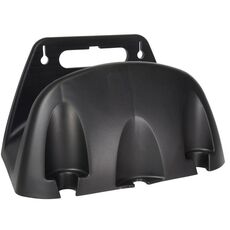 Accessori per l'irrigazione del giardino con supporto per tubo dell'acqua in plastica montato a parete (nero)