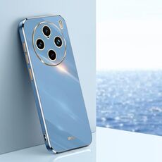 Per vivo X100 Pro 5G XINLI Straight Edge 6D Placca Custodia in TPU per telefono (Blu celeste)