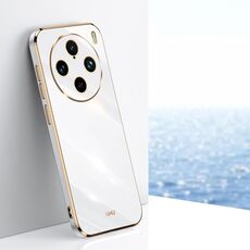 Per vivo X100 Pro 5G XINLI Straight Edge 6D Placca Custodia per telefono in TPU (Bianco)