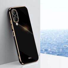 Per vivo Y17S 4G XINLI Straight Edge 6D Placca Custodia per telefono in TPU (Nero)