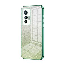 Custodia per telefono elettrolitico in polvere glitterata vivo X70 (verde)