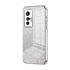 Custodia per telefono elettrolitico in polvere glitterata vivo X70 (Argento)