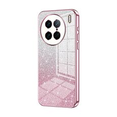 Custodia per telefono elettrolitico in polvere glitter sfumata per vivo X90 Pro (rosa)