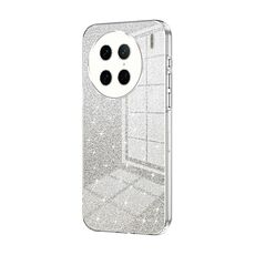 Custodia per telefono elettrolitico in polvere glitter sfumata per vivo X90 Pro (trasparente)