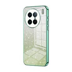 Custodia per telefono elettrolitico in polvere glitter sfumata per vivo X90 Pro (verde)