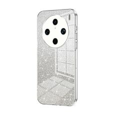 Custodia per telefono elettrolitico in polvere glitter sfumata per vivo X100 Pro (trasparente)