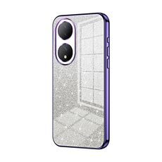 Custodia per telefono elettrolitica in polvere glitterata sfumata per vivo Y100 / Y100A (viola)