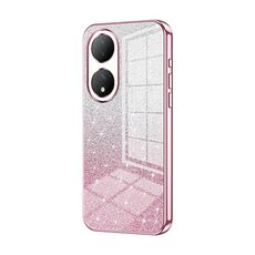 Custodia per telefono elettrolitica in polvere glitterata sfumata per vivo Y100 / Y100A (rosa)