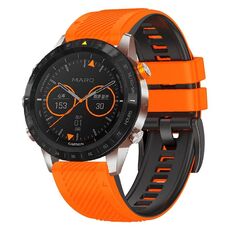 Per cinturino in silicone a sgancio rapido bicolore Garmin Fenix 7 Twill (arancione nero)