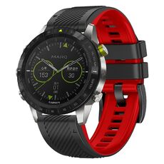 Per cinturino in silicone a sgancio rapido bicolore Garmin Fenix 7 Twill (nero rosso)