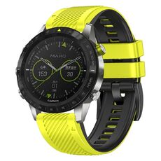 Per cinturino in silicone bicolore a sgancio rapido Garmin Fenix 7 Twill (nero lime)