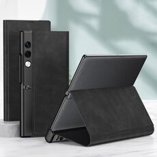 Custodia per telefono pieghevole in pelle smerigliata GKK per borsa Honor V (nera)
