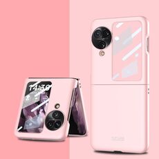 Per OPPO Find N3 Flip GKK Custodia protettiva integrata ultrasottile a copertura totale (rosa)