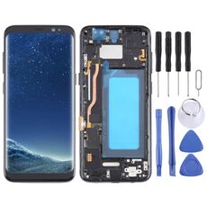 Schermo lcd tft con touch e cornice di ricambio per Samsung Galaxy S8 SM-G950 nero SPS7280B