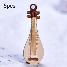 Micro paesaggio simulazione strumento musicale ornamento in resina decorazione da tavolo in miniatura, stile: n.7 pipa