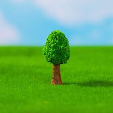 Micro-paesaggio simulato alberi verdi fiori ornamenti ecologici giardinaggio fai da te, stile: n. 4 albero sottile