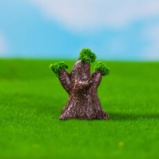 Micro-paesaggio simulato alberi verdi fiori giardinaggio fai da te ornamenti ecologici, stile: n. 6 albero del pane