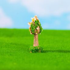 Micro-paesaggio simulato alberi verdi fiori giardinaggio fai da te ornamenti ecologici, stile: n. 15 erba albero fiore