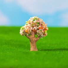 Micro-paesaggio simulato alberi verdi fiori giardinaggio fai da te ornamenti ecologici, stile: n. 16 albero Sakura