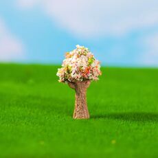 Micro-paesaggio simulato alberi verdi fiori giardinaggio fai da te ornamenti ecologici, stile: n. 17 albero Sakura a testa grande