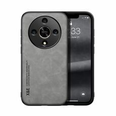Custodia per telefono posteriore in pelle magnetica per Honor X9b Skin Feel (grigio chiaro)