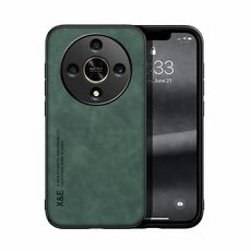 Custodia per telefono posteriore in pelle magnetica Skin Feel per Honor X9b (verde)