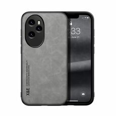Custodia per telefono posteriore in pelle magnetica per Honor 100 Pro Skin Feel (grigio chiaro)