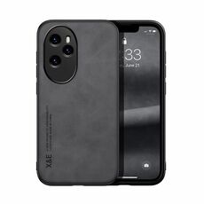 Custodia per telefono posteriore in pelle magnetica per Honor 100 Pro Skin Feel (grigio scuro)