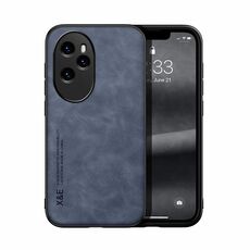 Custodia per telefono posteriore in pelle magnetica per Honor 100 Pro Skin Feel (blu)