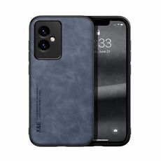 Custodia per telefono posteriore in pelle magnetica per Honor 100 Skin Feel (blu)