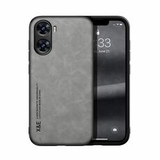 Custodia per telefono posteriore in pelle magnetica Skin Feel per vivo V29e (grigio chiaro)