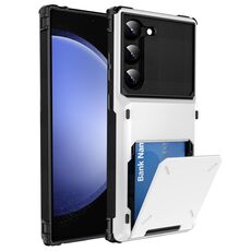Custodia per telefono robusta e robusta antiurto antigraffio per Samsung Galaxy S24+ 5G (bianca)