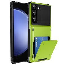 Custodia per telefono robusta e robusta antiurto antigraffio per Samsung Galaxy S24+ 5G (verde)
