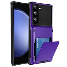 Per Samsung Galaxy S24+ 5G Custodia per telefono robusta e resistente ai graffi, antiurto, robusta (viola)