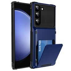 Custodia per telefono robusta e robusta antiurto antigraffio per Samsung Galaxy S24+ 5G (blu)