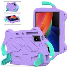 Per TCL Tab 11 9466x3 Ice Baby EVA Custodia rigida antiurto per tablet PC (viola chiaro+verde menta)