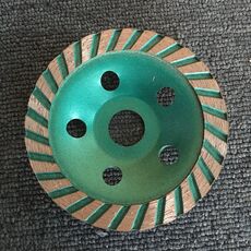 Mola a forma di ventaglio per smerigliatrice ceramica con lame diamantate e lucidanti per pietra di cemento da 100 mm, specifica: dente fine di livello B