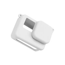 Per Insta360 Ace Custodia protettiva in silicone con copriobiettivo (bianco)