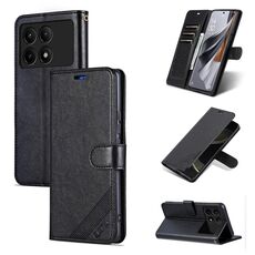 Per Xiaomi Redmi K70E AZNS Custodia per cellulare in pelle con texture in pelle di pecora (nera)